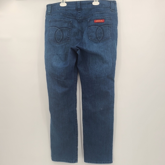 Sasson Straight Leg Hustle Size 16 Blue Jeans, OOH LA LA. - Picture 3 of 10